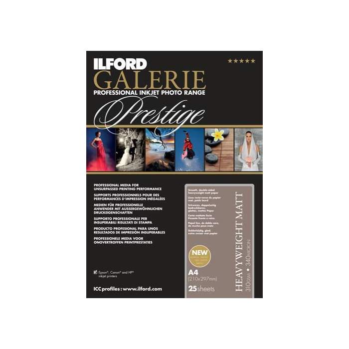 Photo paper for printing - ILFORD GALERIE HEAVYWEIGHT DUO MATT 310G A3+ 50 SHEETS 2003179 - quick order from manufacturer