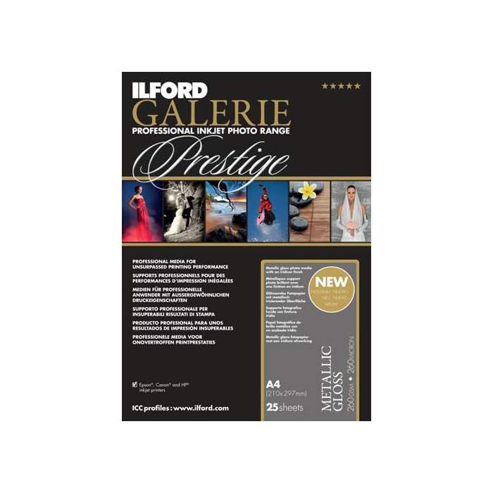 Fotopapīrs printeriem - ILFORD GP METALLIC GLOSS A4 25 SHEET - ātri pasūtīt no ražotāja