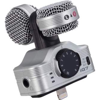Mikrofoni viedtālruņiem - Zoom iQ7 MS Stereo Mikrofons Lightning iPhone iPad - ātri pasūtīt no ražotāja