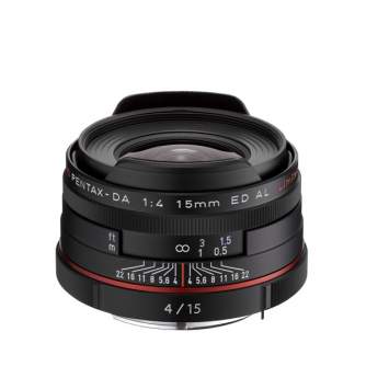 Объективы - Ricoh/Pentax Pentax HD DA 15mm f/4.0 ED AL Lim. Pentax HD DA 15mm f/4.0 ED AL Limited Black - быстрый заказ от произ