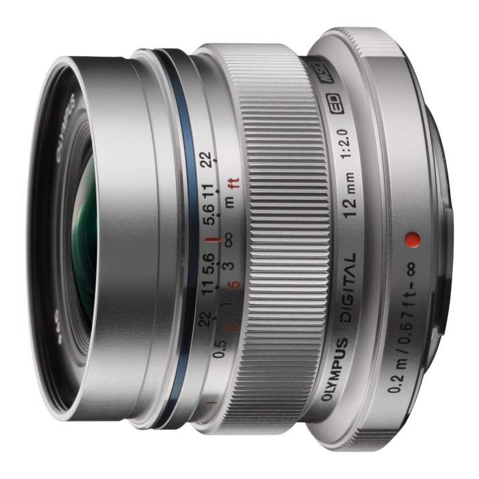 Mirrorless Lenses - Olympus M.ZUIKO DIGITAL ED 12mm 1:2.0 / EW-M1220 silver - quick order from manufacturer