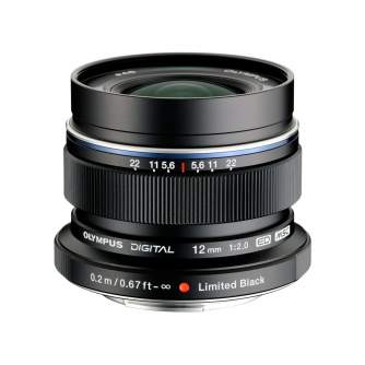 Mirrorless Lenses - Olympus M.ZUIKO DIGITAL ED 12mm 1:2.0 / EW-M1220 black - quick order from manufacturer