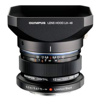 Mirrorless Lenses - Olympus M.ZUIKO DIGITAL ED 12mm 1:2.0 / EW-M1220 black - quick order from manufacturer