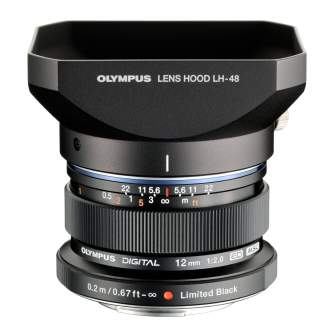 Mirrorless Lenses - Olympus M.ZUIKO DIGITAL ED 12mm 1:2.0 / EW-M1220 black - quick order from manufacturer