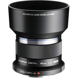 Mirrorless Lenses - Olympus M.ZUIKO DIGITAL 45mm 1:1.8 / ET-M4518 black - quick order from manufacturer