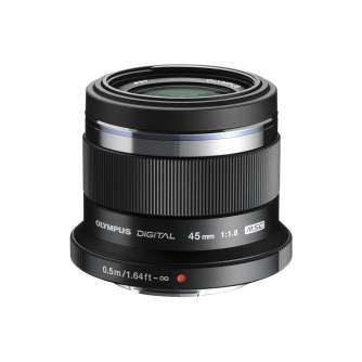 Mirrorless Lenses - Olympus M.ZUIKO DIGITAL 45mm 1:1.8 / ET-M4518 black - quick order from manufacturer