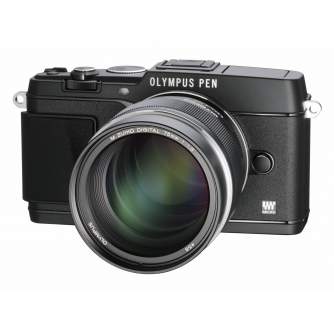 Mirrorless Lenses - Olympus M.ZUIKO DIGITAL ED 75mm 1:1:8 / ET-M7518 silver - quick order from manufacturer