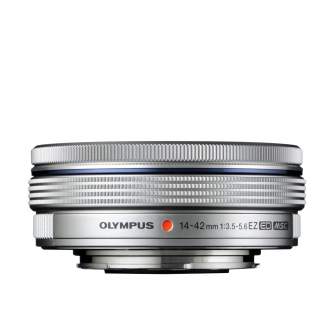 Mirrorless Lenses - Olympus M.ZUIKO DIGITAL ED 14-42mm 1:3.5-5.6 EZ (pancake zoom) / EZ-M1442EZ silver - quick order from manufacturer