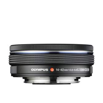 Mirrorless Lenses - Olympus M.ZUIKO DIGITAL ED 14-42mm 1:3.5-5.6 EZ (pancake zoom) / EZ-M1442EZ black - quick order from manufacturer