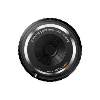 Mirrorless Lenses - Olympus Body Cap Lens 9mm 1:8.0 fisheye / BCL-0980 black - quick order from manufacturer