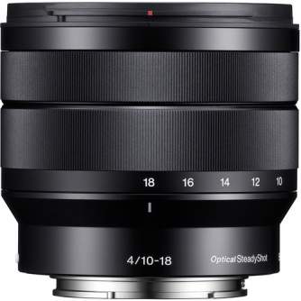 Mirrorless Lenses - Sony E 10-18mm F4 OSS (Black) | (SEL1018) - быстрый заказ от производителя