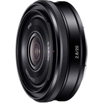 Mirrorless Lenses - Sony E 20mm F2.8 (Black) | (SEL20F28) - быстрый заказ от производителя