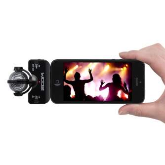 Smartphone Microphones - Zoom iQ5 Стерео Микрофон дл Iphone iOS Lightning черный - быстрый заказ от производителя