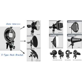 Piederumi kameru zibspuldzēm - Godox S type Bracket Bowens - быстрый заказ от производителя