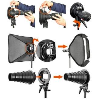 Acessories for flashes - Godox S-type Speedlite Bracket (Bowens mount) - quick order from manufacturer