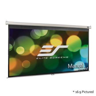 Projektori un ekrāni - Elite Screens M100XWH Manual Pull-down Projection Screen 100" - ātri pasūtīt no ražotāja