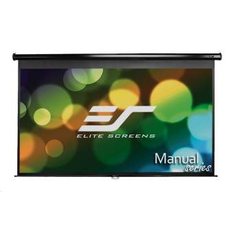 Projektori un ekrāni - Elite Screens M135UWH2 Manual Pull-down Projection Screen 135 16:9 - быстрый заказ от производителя