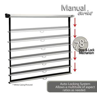 Projektori un ekrāni - Elite Screens M135UWH2 Manual Pull-down Projection Screen 135" 16:9 - ātri pasūtīt no ražotāja