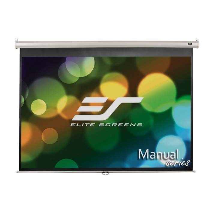 Projektori un ekrāni - Elite Screens M84NWV Manual Pull-down Projection Screen 84 - быстрый заказ от производителя