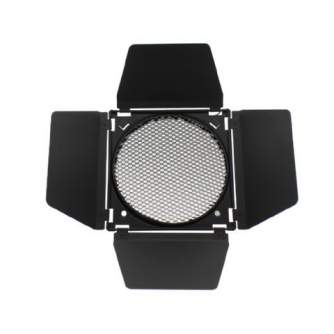 Discontinued - Linkstar Barndoors LFA-BD + 4 Color Filters + Honeycomb Grid