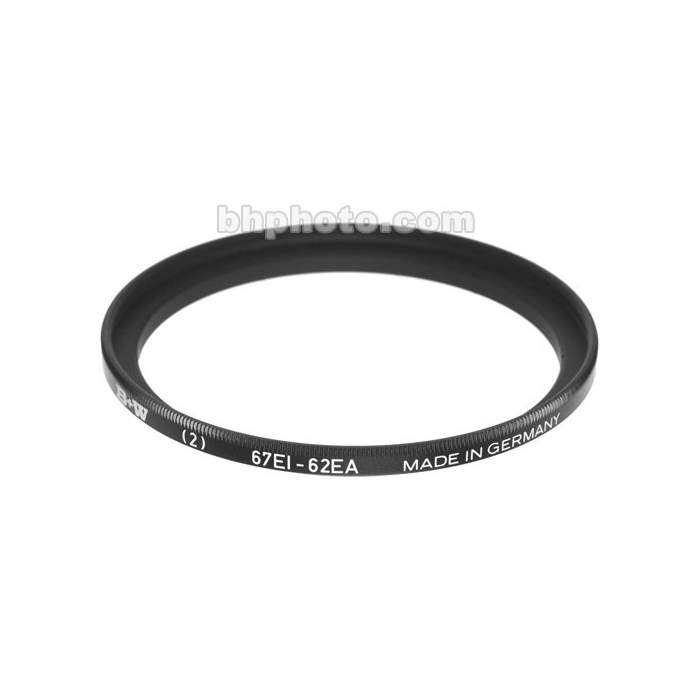 Adapters for filters - B+W Filter 2 Stepdown ring 67 / 62 - quick order from manufacturer