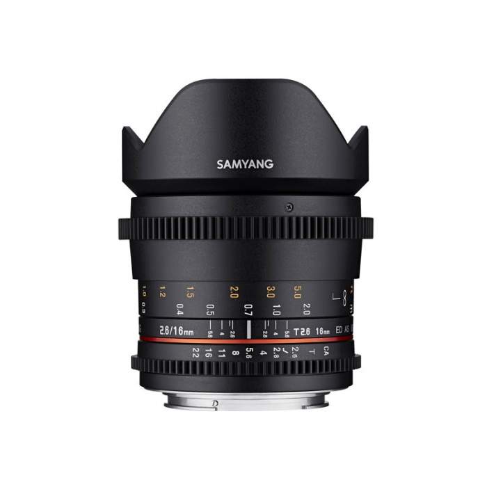 CINEMA objektīvi - SAMYANG MF LENS 16MM T2.6 VDSLR SONY E - ātri pasūtīt no ražotāja