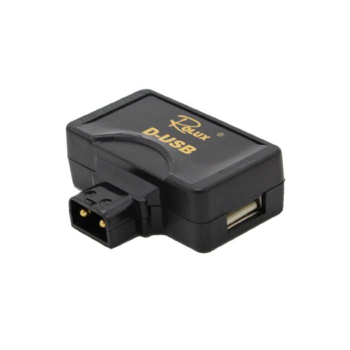 Accessories for studio lights - Rolux D-USB Adapter for V-Mount Batteries, 5V 1.6A Output - quick order from manufacturer