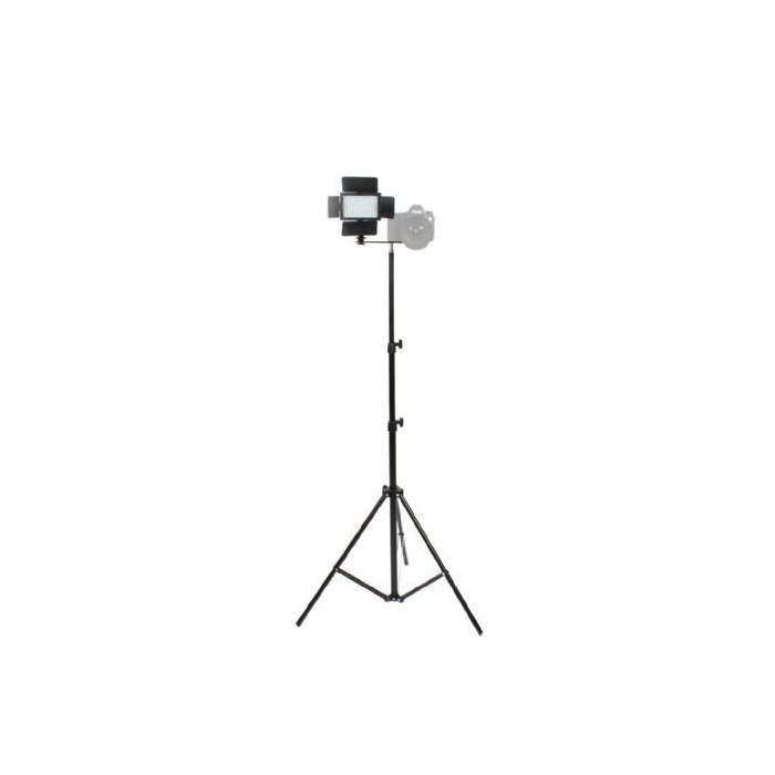 Light Panels - Falcon Eyes LED Lamp Dimbaar DV-96V K2 with Light Stand - quick order from manufacturer