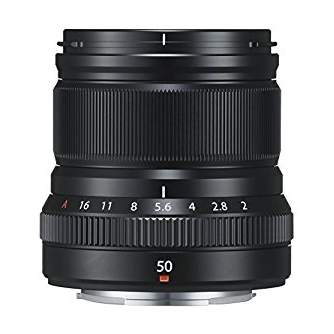 Objektīvi bezspoguļa kamerām - FUJIFILM Lens Fujinon XF50mm F2 R WR black XF-50mm f/2.0 R WR Mid-Telephoto Lens - Black - ātri pasūtīt no ražotāja