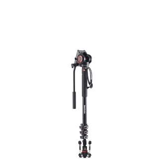 Моноподы - Manfrotto XPRO 4 section video monopod w Fluid head & FLUIDTECH base (MVMXPRO500) - быстрый заказ от производителя