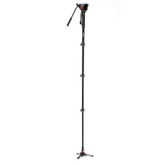 Моноподы - Manfrotto XPRO 4 section video monopod w Fluid head & FLUIDTECH base (MVMXPRO500) - быстрый заказ от производителя