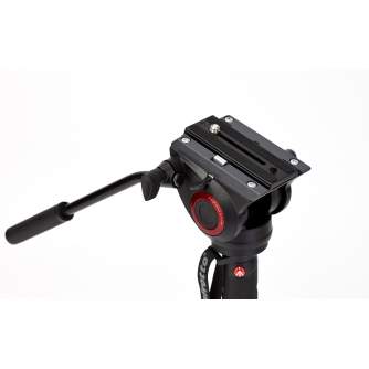 Моноподы - Manfrotto XPRO 4 section video monopod w Fluid head & FLUIDTECH base (MVMXPRO500) - быстрый заказ от производителя