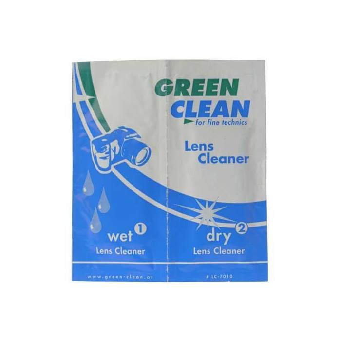 Foto kameras tīrīšana - Green Clean LC-7010-10 LensCleaner 10 pc. - hang box - perc šodien veikalā un ar piegādi