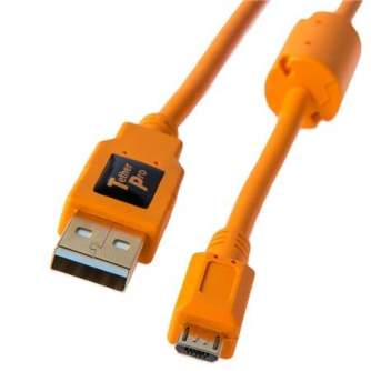 Cables - Tether Tools Tether Pro USB 2.0 Male to Micro-B 5 pin 4,6m Orange - quick order from manufacturer