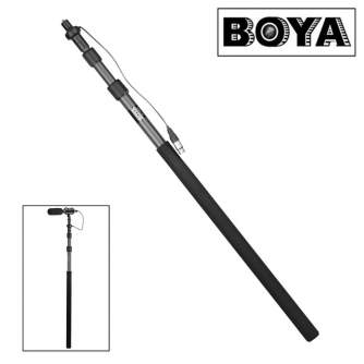 Discontinued - Boya Carbon Fiber Boompole BY-PB25 with Internal XLR Cable