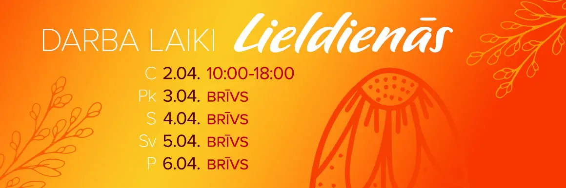 Lieldienu darba laiki 2026