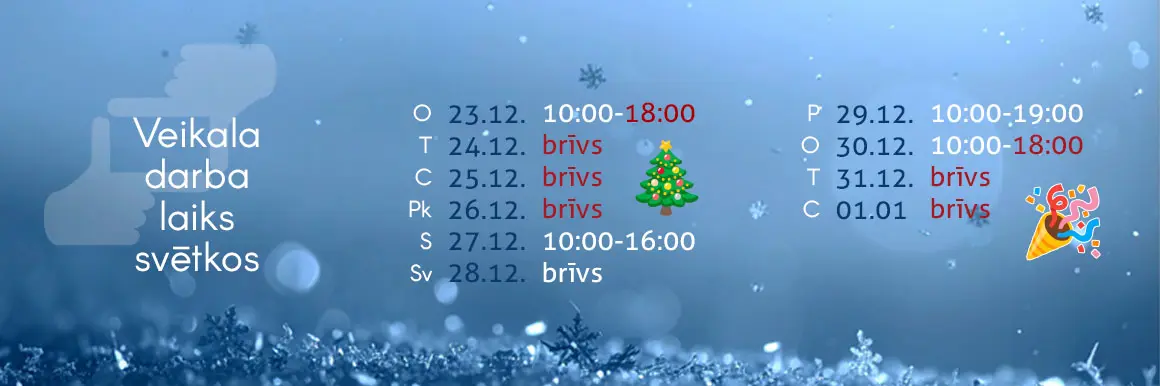 Ziemassvētku darba laiki 2025